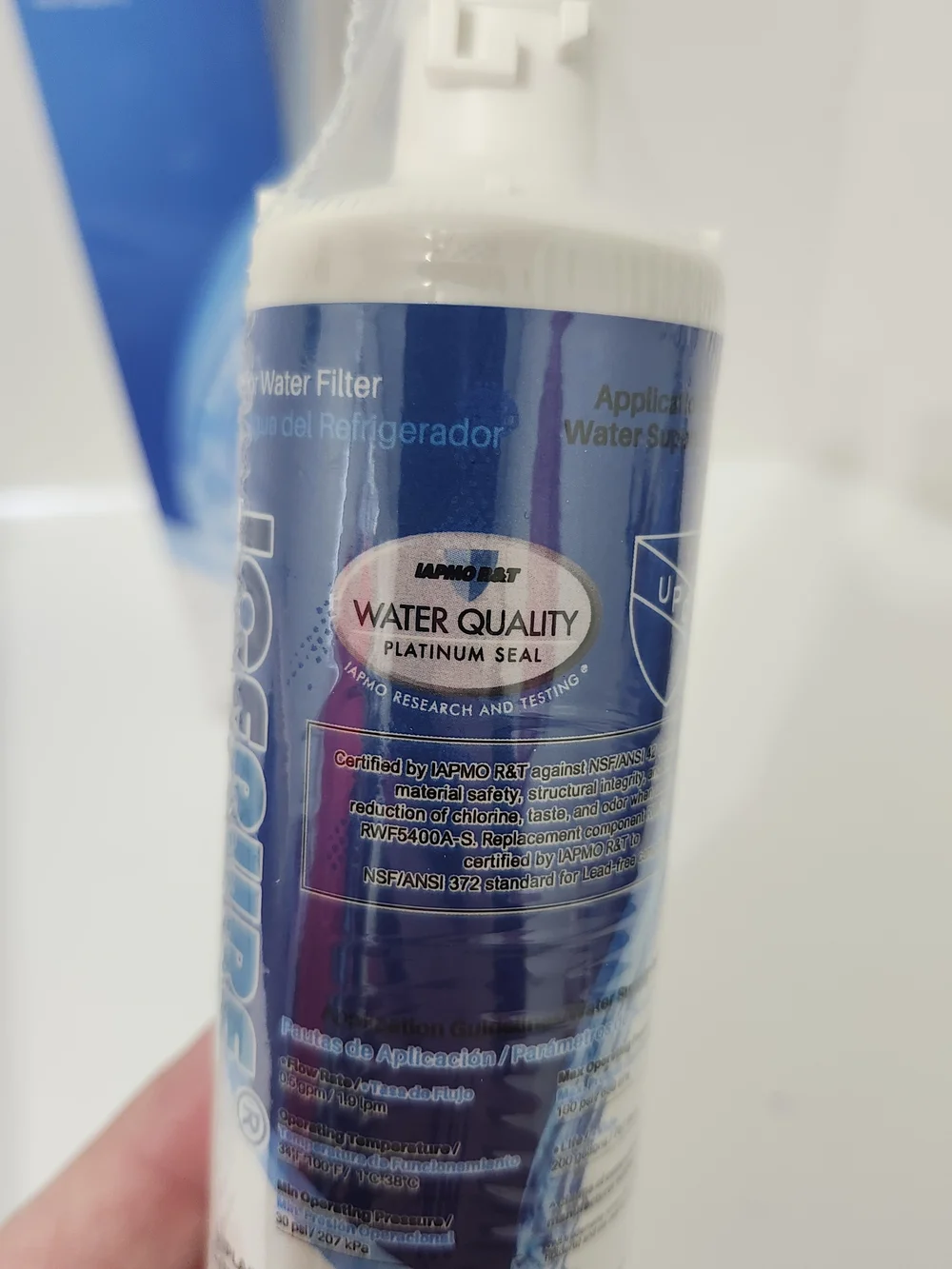 RWF5400A Refrigerator Water Filter 2 Pieces Clean Water Kitchen Office Garage
